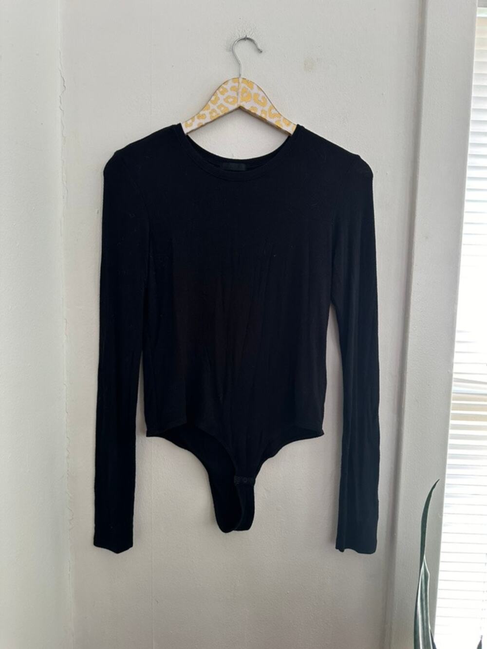 ATM Women's Black Knit Bodysuit | Size Large